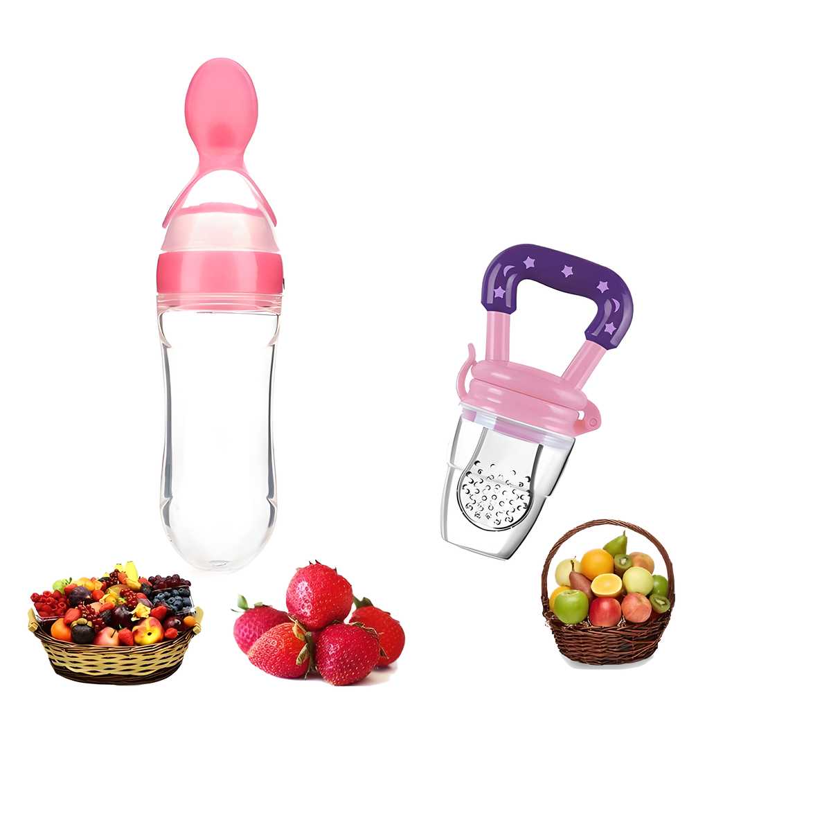 90ML Newborn Baby�Cereal Training Feeder and Fruit feeder(Set of 2)